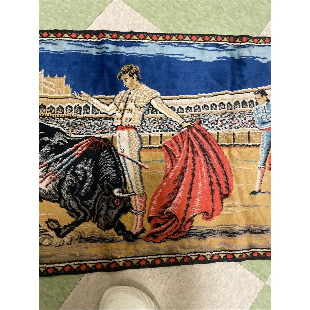 Vintage Matador Bull Fighting Tapestry  Wall Hanging Lost Boys Coat Style